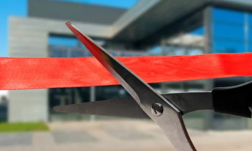 Ribbon cutting