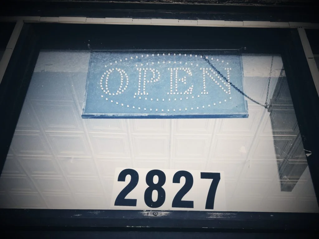 Open sign