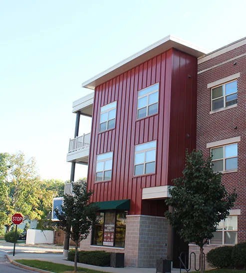 Apartment complex at 10th and Keystone