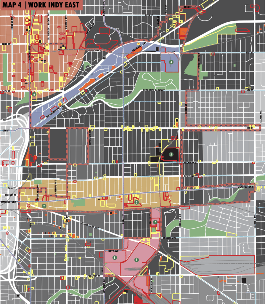 Work Indy East Map Image