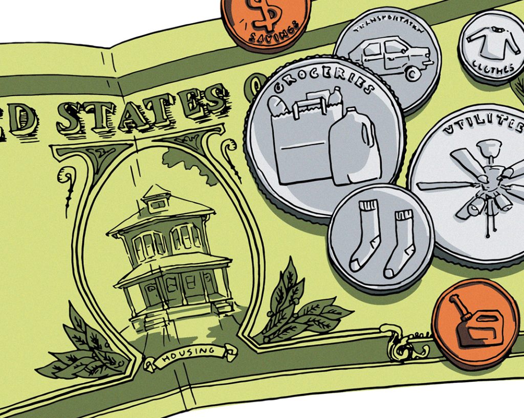 Illustration of money